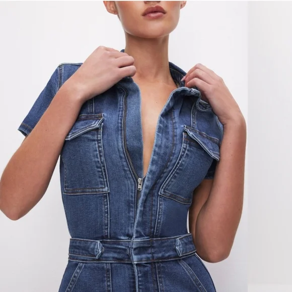 NWT Fit For Success Denim Maxi Dress - Picture 2 of 5